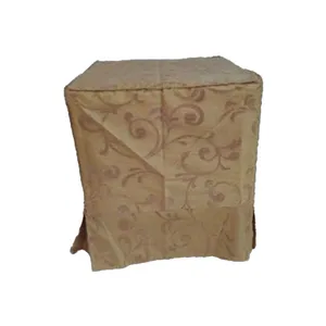 Gold Flock Light Ottoman Covers