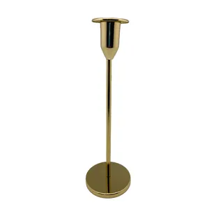 Gold Slim Candlestick with Lip