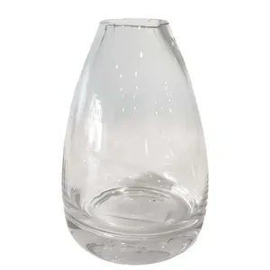 Clear Glass Tulip Bud Vase