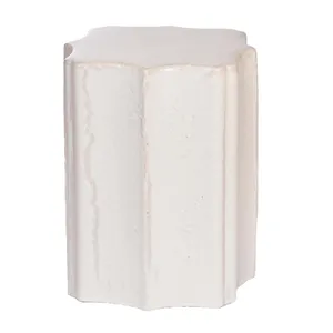 White Ceramic Side Table