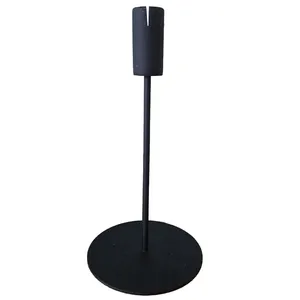 Black Contemporary Table Number on Stand