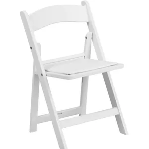White Resin Wimbledon Padded Chairs