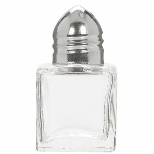Mini Glass Salt & Pepper Shakers - per set