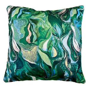 Green Psych Cushion Cover