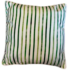 Green Stripe Cushion Covers