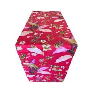 Red Botanical Runner