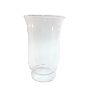 Clear Glass Hurricane Vase - 15x11cm