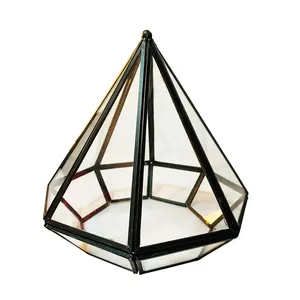 Glass & Brass 8-Sided Dome