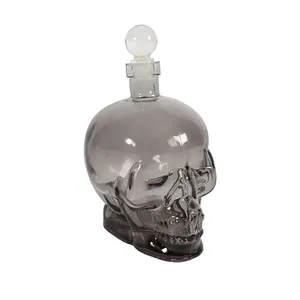 Black Skull Decanter Vase