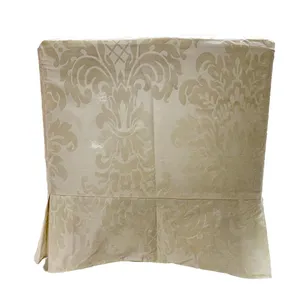  Cream Flock Ottoman Covers