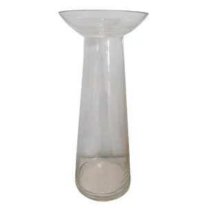 Clear Glass Chunky Vases - Large