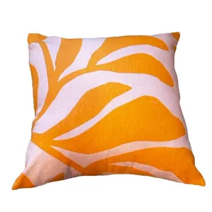 Yellow & Light Pink Cushion Cover