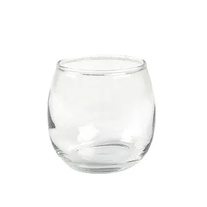 Clear Glass Rolly Polly Votive - Small