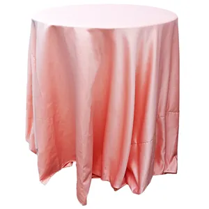 Peach Satin Tablecloth