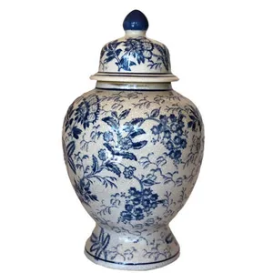 Blue & White Ginger Jars - Large