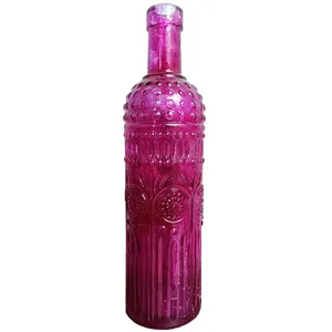 Cerise Bottle Bud Vase - Tall