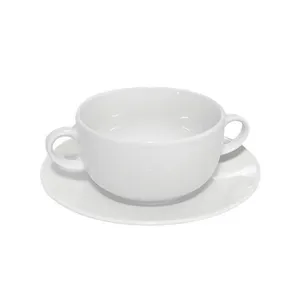 Soup Coupe with a saucer