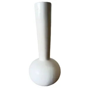 Ivory Tapered Bulb Vase
