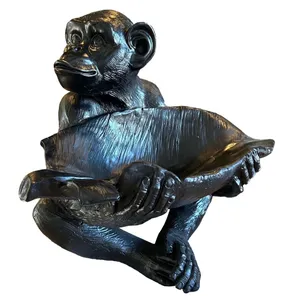 Black Resin Monkey