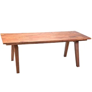 Natural Wooden Rectangular Table