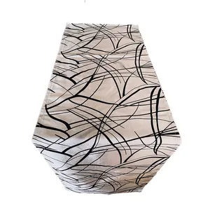 Black & Silver Taffeta Runner