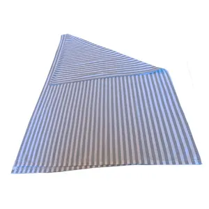 Grey & White Striped Runner