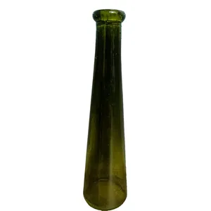 Dark Green Bottle Bud Vase