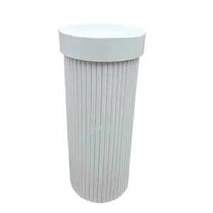 Round Ribbed Plinths - 80cm