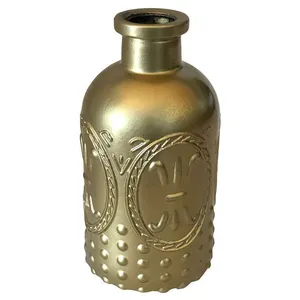 Gold Embossed Bud Vase