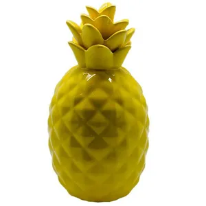 Yellow Porcelain Pineapple