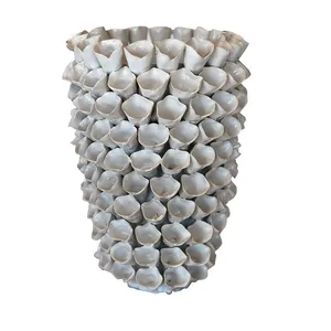 White Ceramic Barnacle Vase