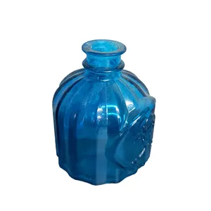 Blue Bottle Bud Vase - Small
