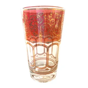 Red Glass Moroccan Votive