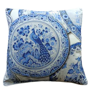 Blue & White Delft Cushion Cover