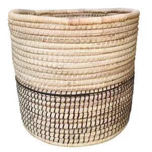 Grass Woven Basket - Medium, No Handles