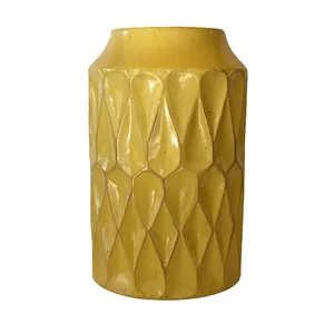 Yellow Retro Vase