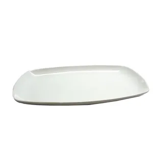 White China Rectangular Platters - Medium