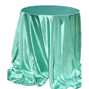 Aqua Green Taffeta Tablecloths