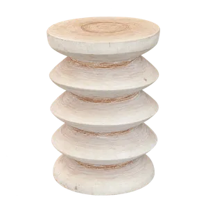 Natural Spiral Side Table