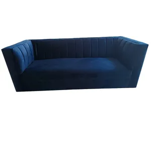 Blue Velvet 3 Seater Couch