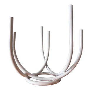 White U Bend Bud Vase