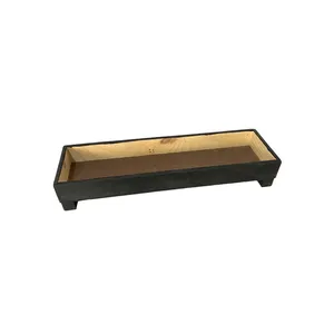 Rectangular Wooden Boxes On Foot 