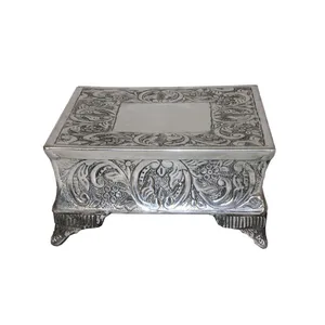 Silver Ornate Cake Stands - Medium