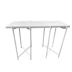 White Rectangular Collapsible Table