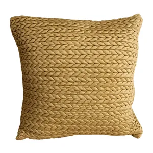Gold Quilted Cushion Cover