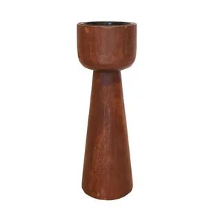 Wooden Oslo Candleholder - 30cm