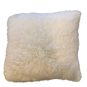 Cream Shaggy Cushion Cover