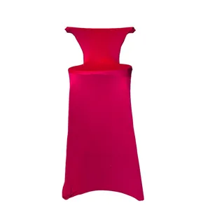 Cerise Barstool Stretch Covers