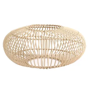 Pumpkin Rattan Pendant Shade