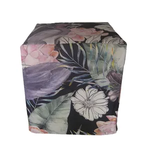Floral Ottoman Cover